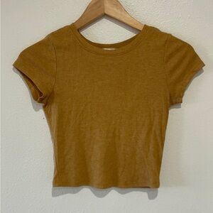 Bozzolo orange Ribbed Top